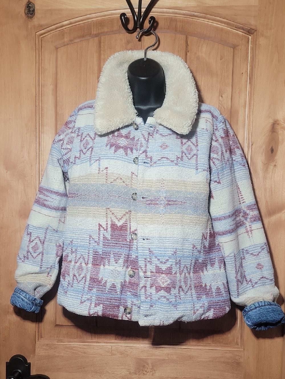Idyllwind Reversible Denim & Feece Jacket with Sherpa Collar